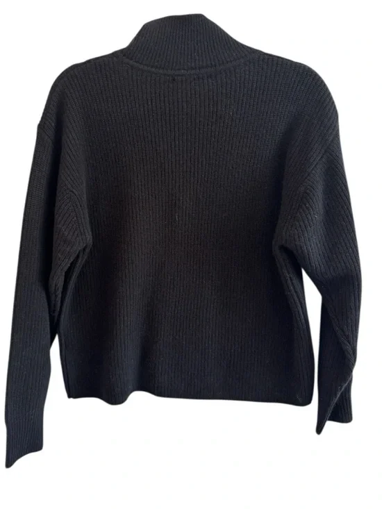 Quince NWT Cashmere Fisherman Quarter-Zip Sweater - Black (Size S) - Picture 2 of 7